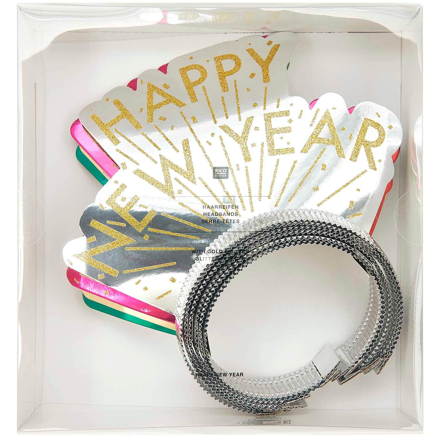 Haarreifen Happy New Year