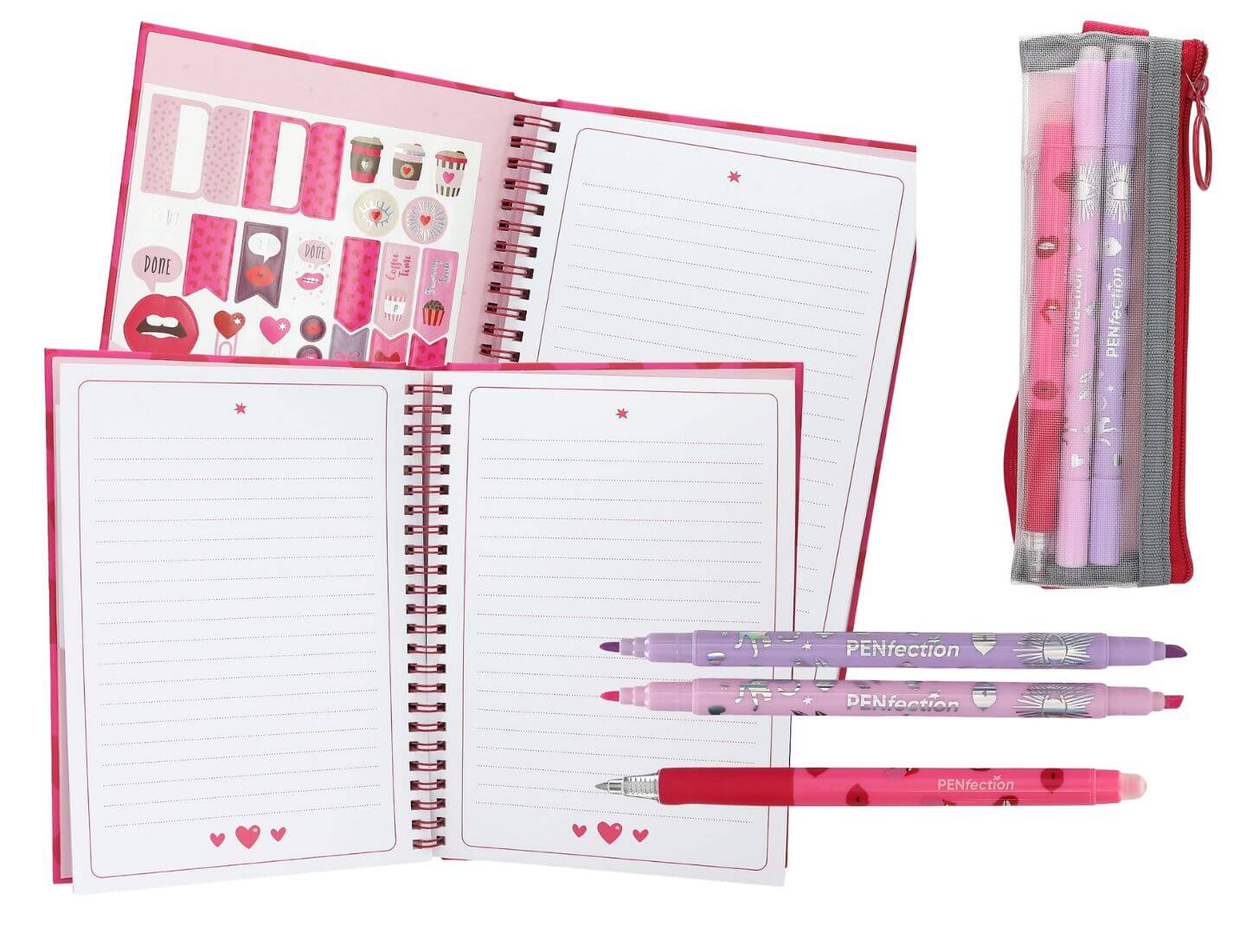 PENfection Notizbuch mit Stifteset Herz
