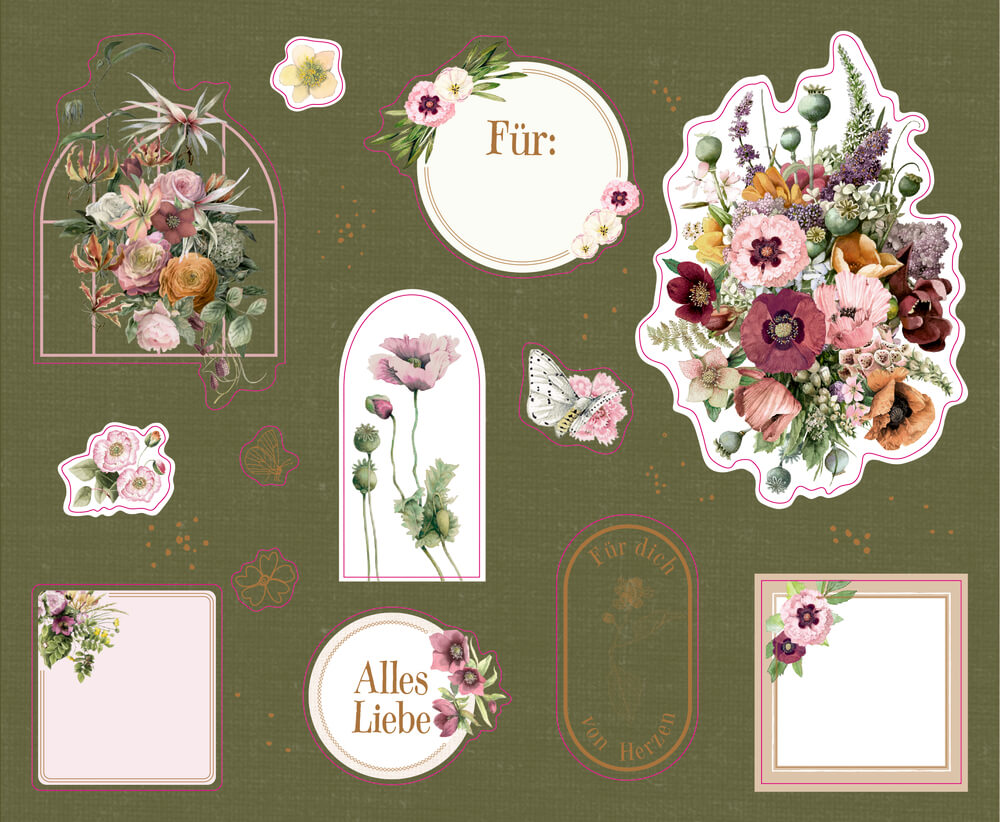 Stickerbuch: Zauberh. Sticker & Etiketten - Blütenzauber (Bastin) Stickerbuch: Zauberh. Sticker & Etiketten - Blütenzauber (Bastin)