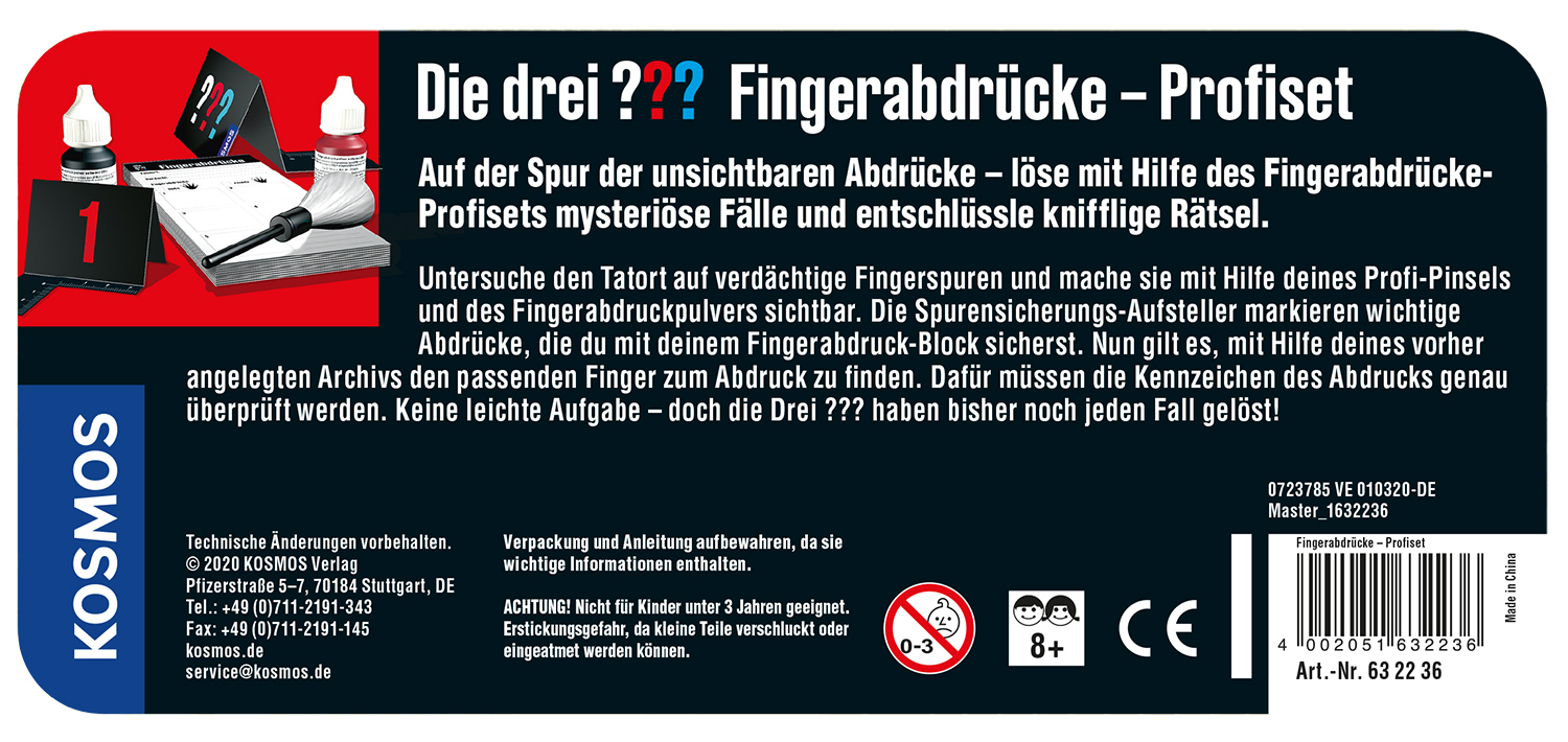 Die drei ??? - Fingerabdrücke - Profiset