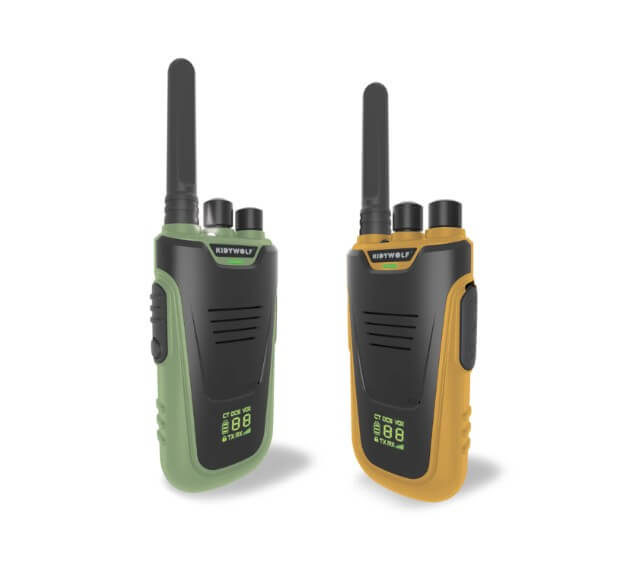 Walkie-Talkies mit Taschenlampe grün/orange Walkie-Talkies mit Taschenlampe grün/orange