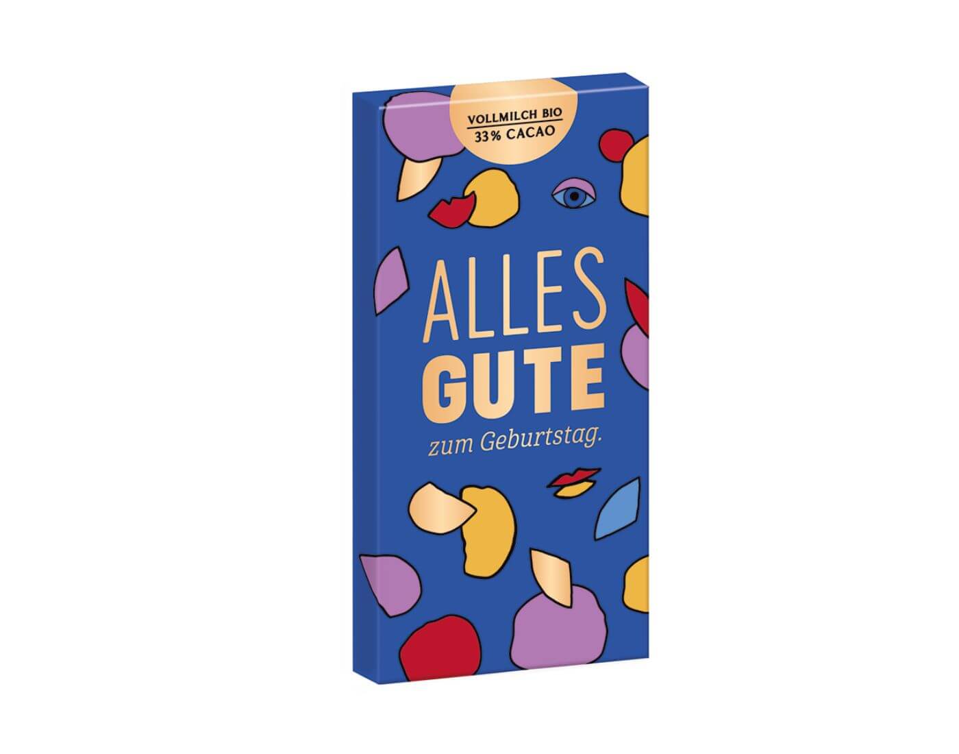 Bio-Schokolade - 80g Alles Gute zum Geburtstag.