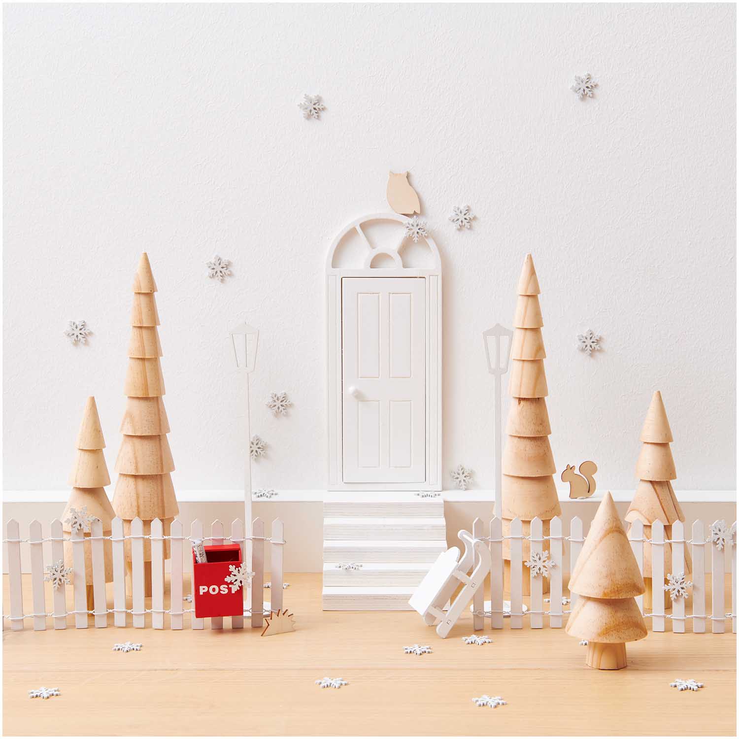 500369_AW_2 Miniatur Schlitten 7,5x4x2,5cm - Wichtel- und Puppenhaus