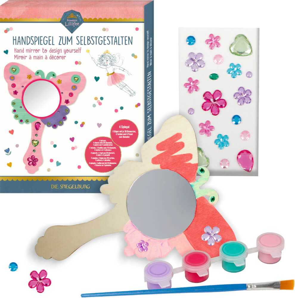 Handspiegel zum Selbstgestalten - Prinzessin Lillifee
