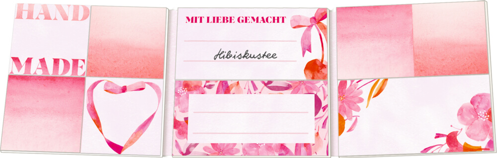 Etikettenbüchlein: Einmach-Etiketten - All about pink