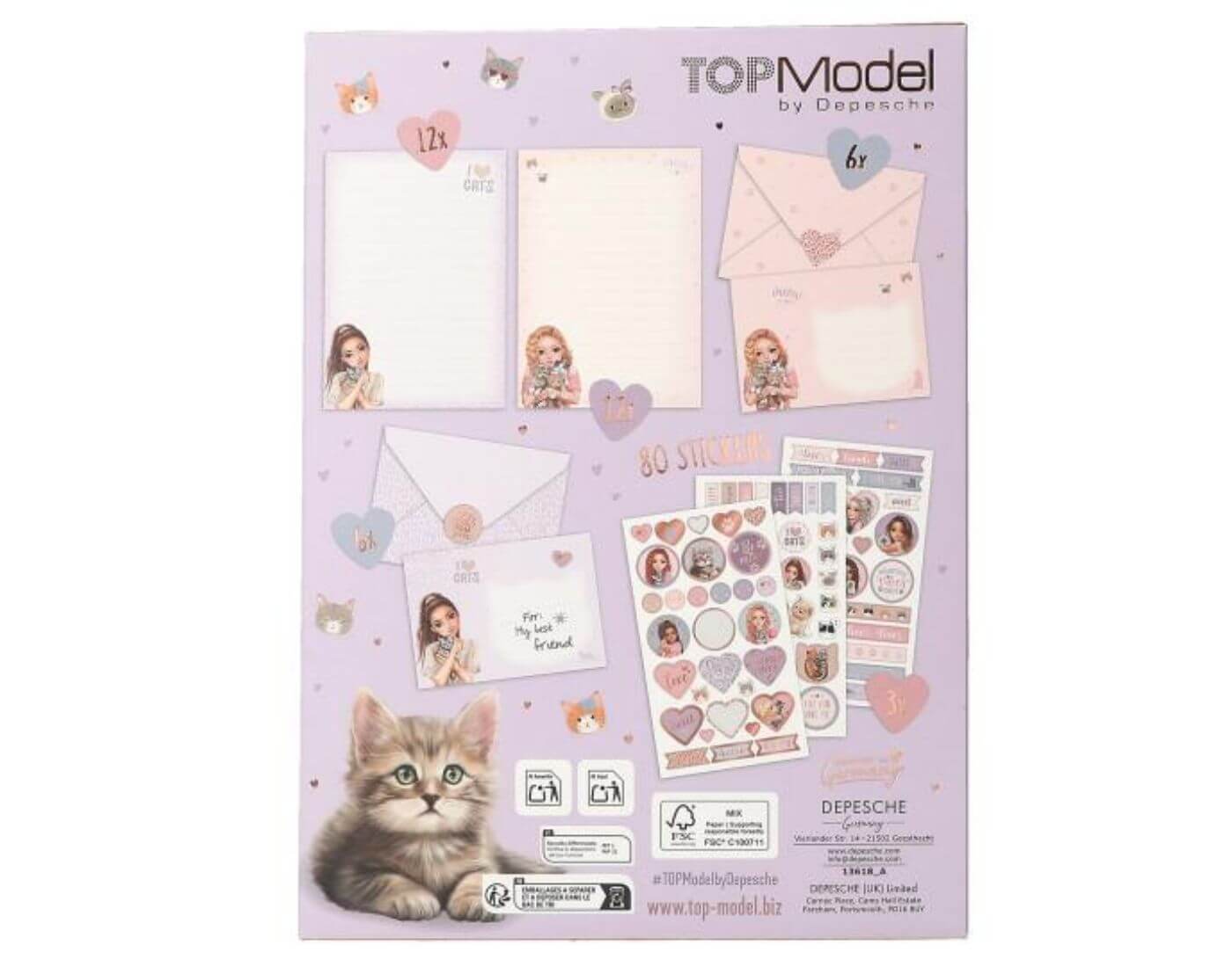 TOPModel Briefpapier CAT LOVE