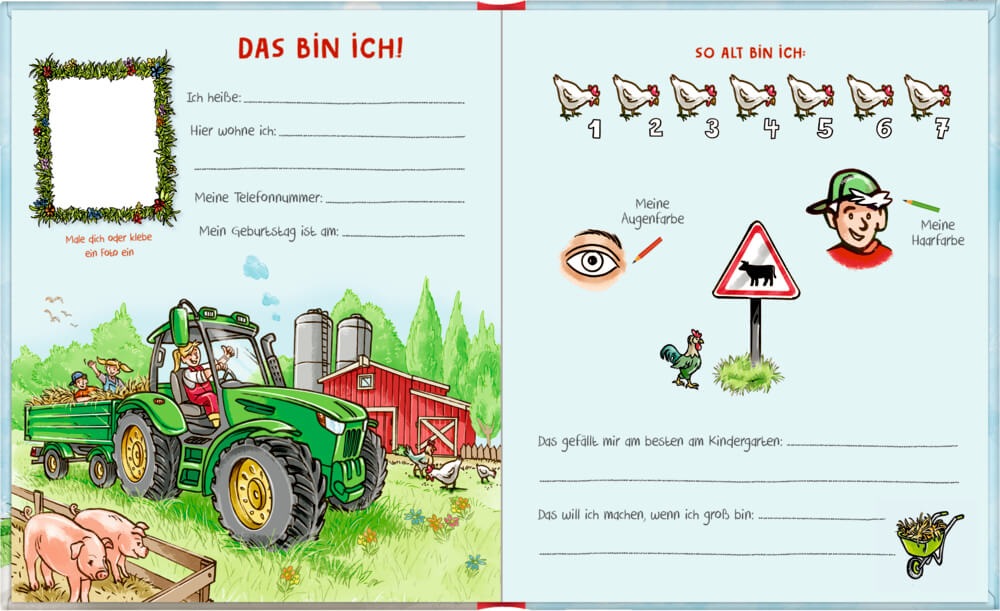 Freundebuch: Bunte Fahrzeuge - Meine Kindergartenfreunde