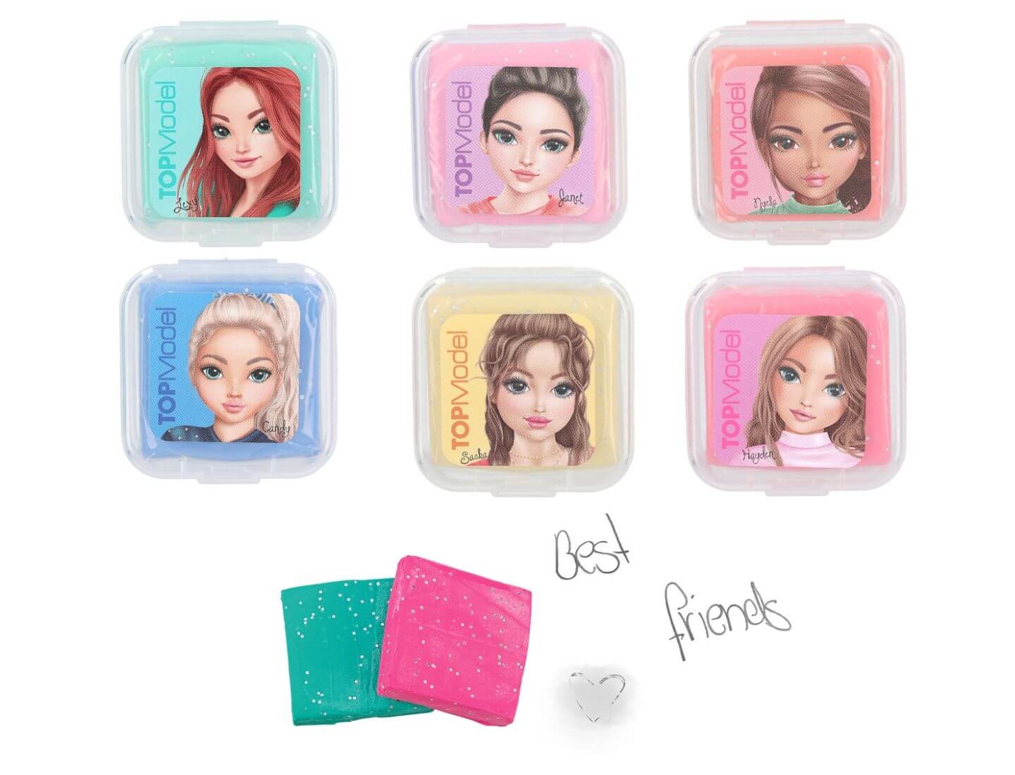 TOPModel Knetradiergummi mit Glitter (einzeln)