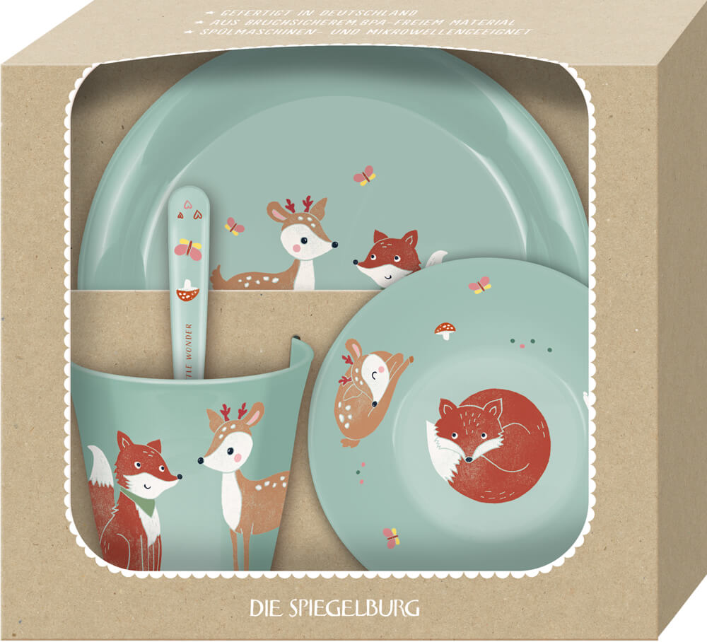 4029753220363 Geschirr Geschenkset Fuchs & Reh - Little Wonder