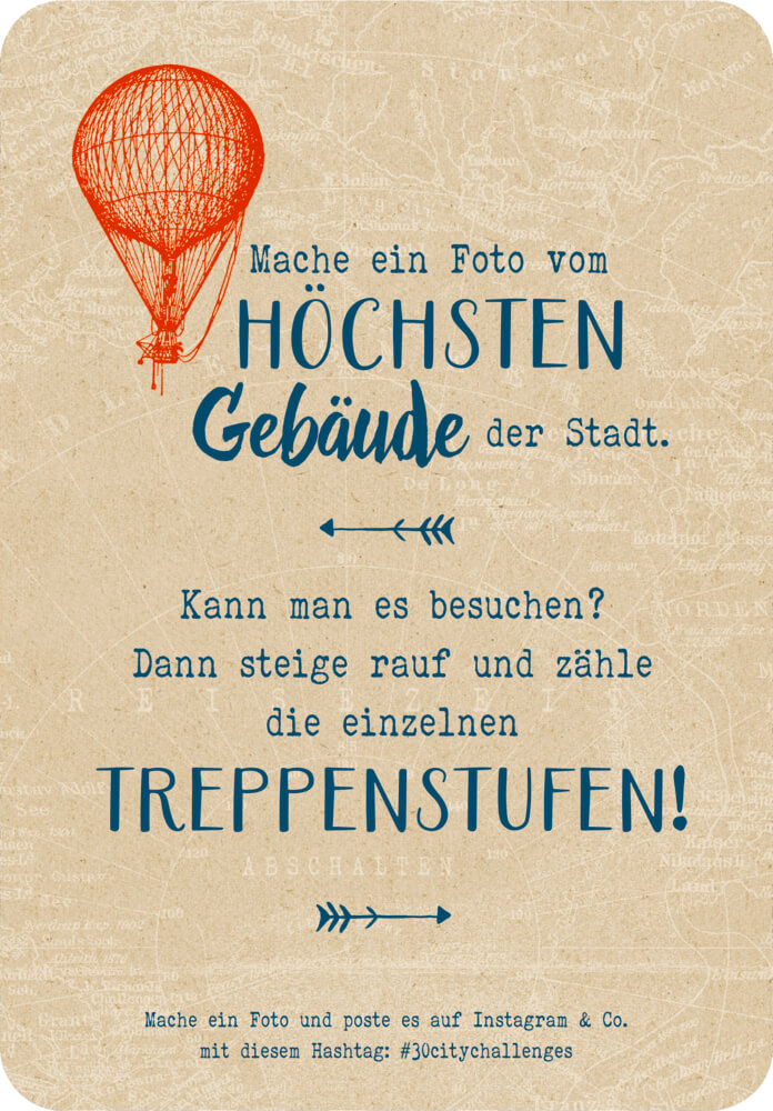30 Challenge-Karten - 30 City Challenges (Reisezeit)