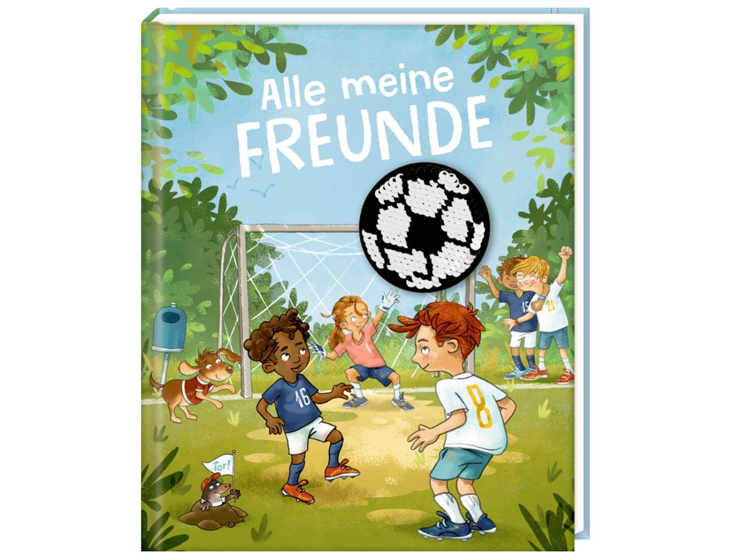 Freundebuch: Auf dem Fußballplatz - Alle meine Freunde
