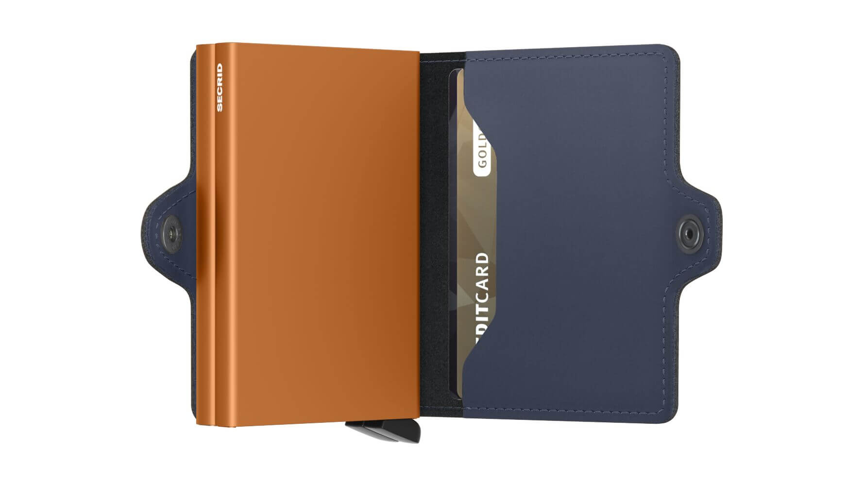 Secrid Twinwallet Matte Night Blue-Orange