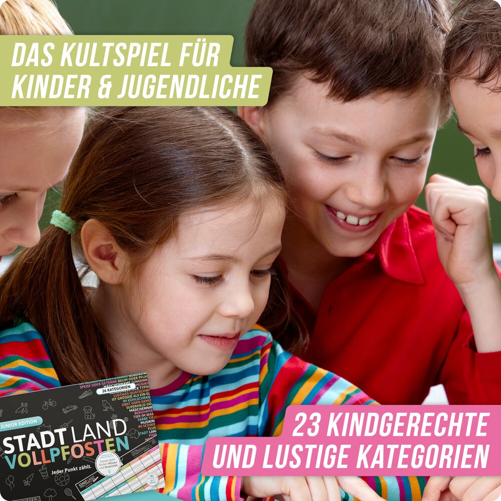 STADT LAND VOLLPFOSTEN® - JUNIOR EDITION - Für Kinder und Jugendliche