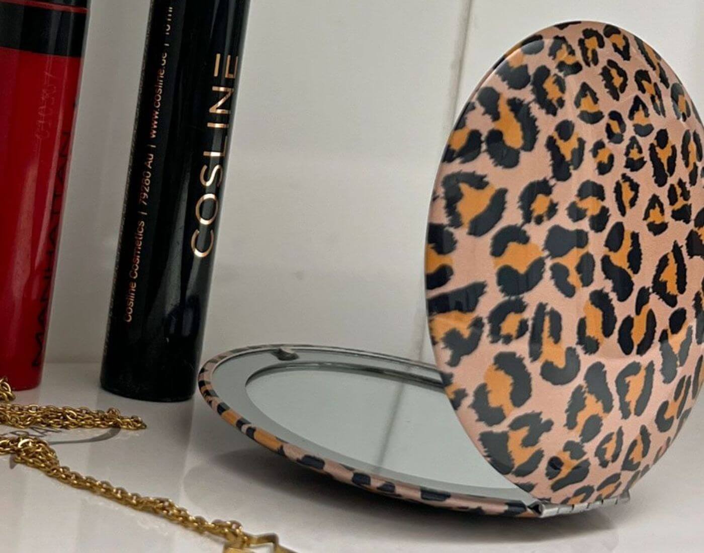 Klappspiegel Leoprint