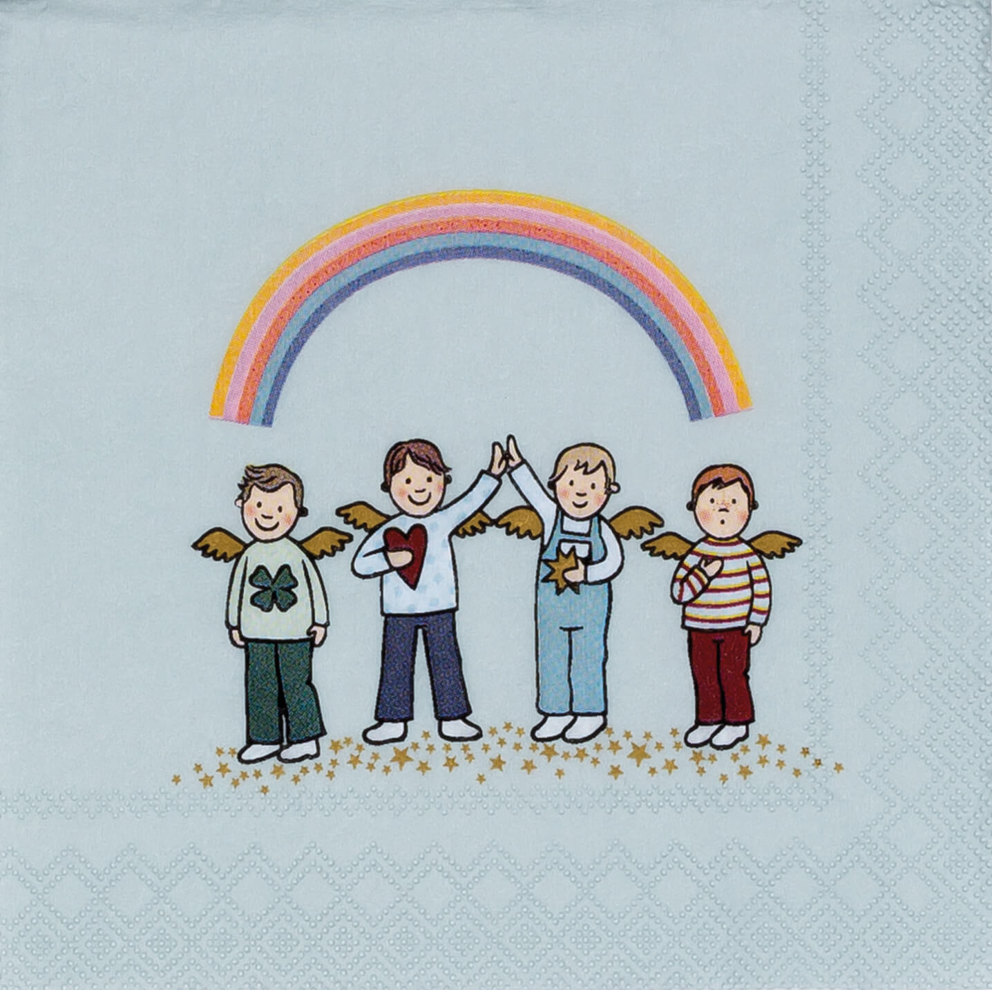 Cocktailservietten Himmlische Brüder