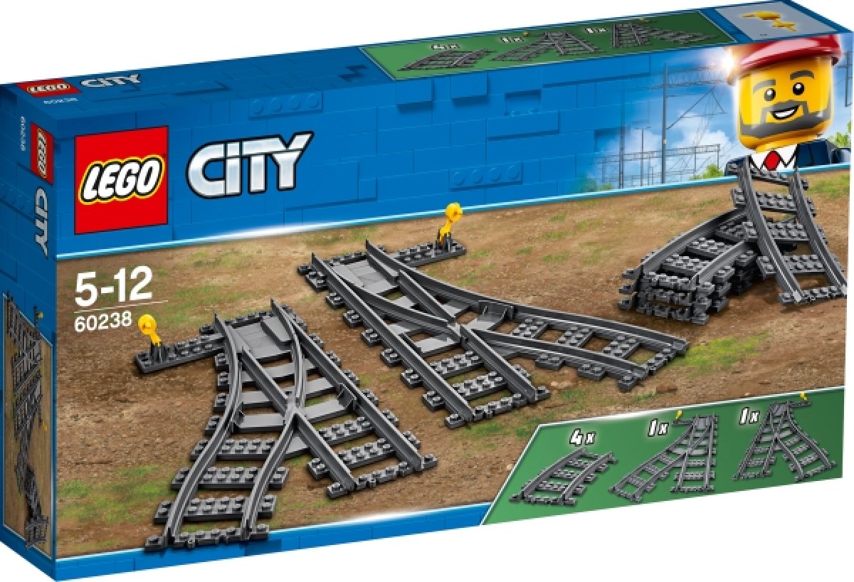38524496_2_2_5702016364675_H LEGO® City 60238 Weichen, 8 Teile