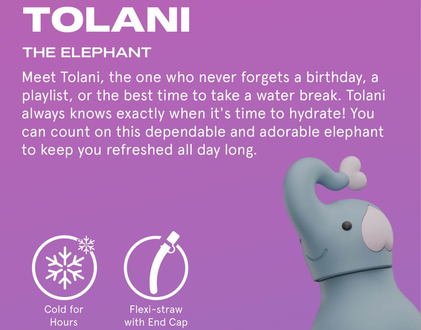 Bestie Trinkflasche Elefant
