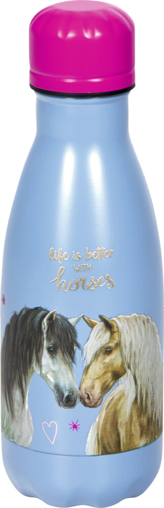 Edelstahlflasche - Pferdefreunde