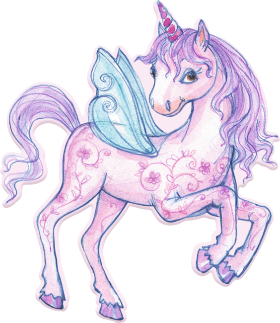 4029753160416_3 Fluoreszierender Sticker Einhorn-Paradies