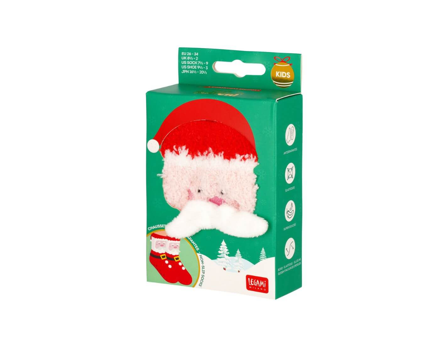 legami-antirutsch-santa-kids-2-2 Rutschfeste Socken - Santa Claus - Größe 26-34