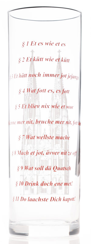 Kölschglas Grundgesetz