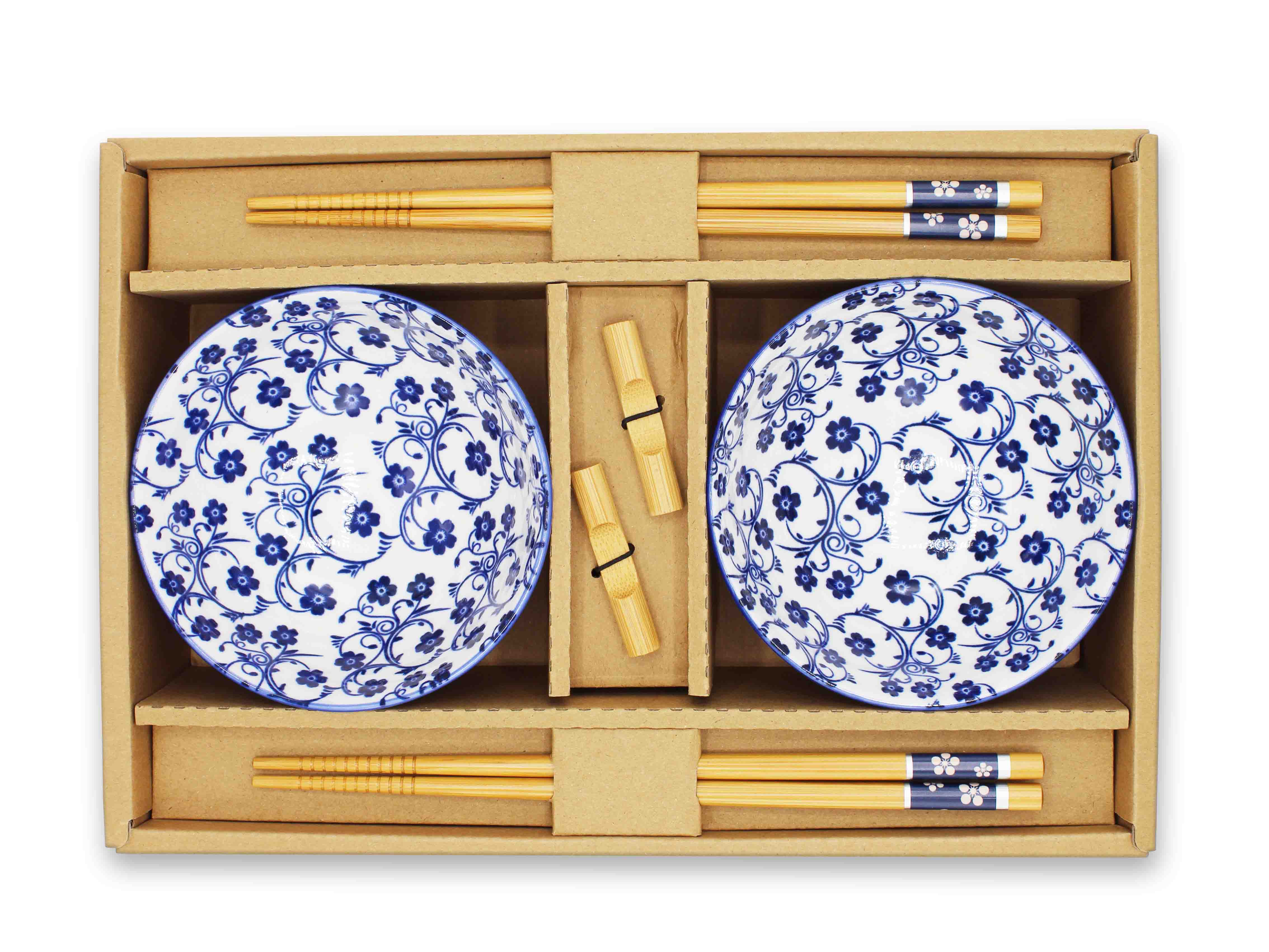 Chinesisches Geschenkset "Blaue Blume"
