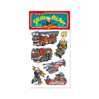 3620 Glitter-Sticker Feuerwehr Benny Brandmeister