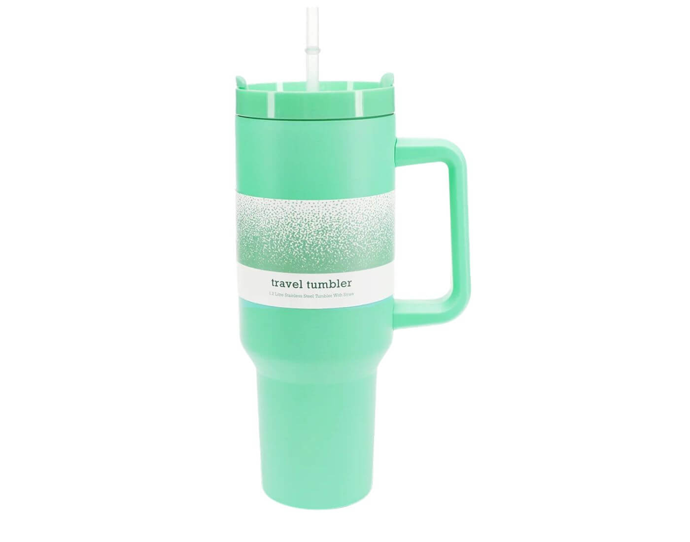 Reise-Trinkbecher mit Griff (1,2L) - Mintgrün