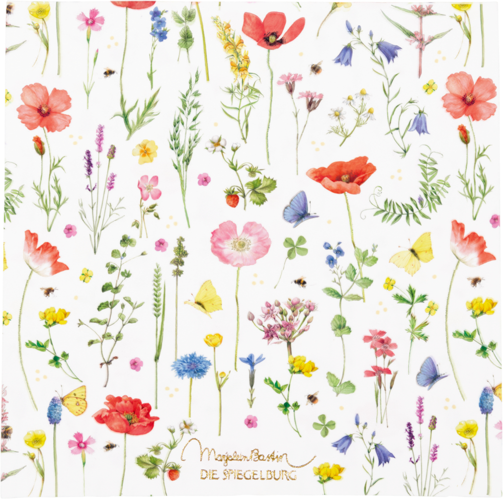 4029753174000_1 Brillenetui mit Putztuch "Wildblumen" GartenLiebe (Bastin)