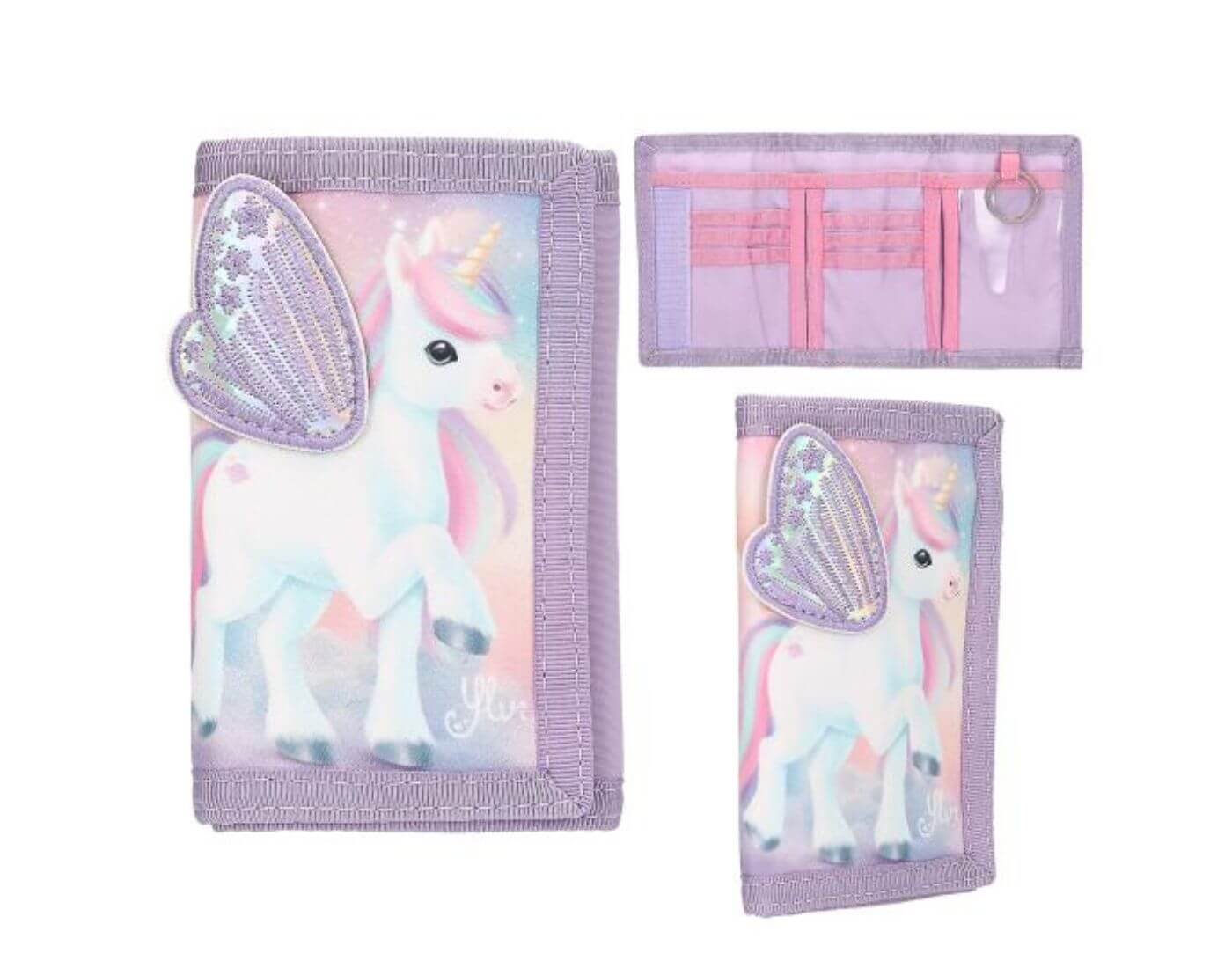 Ylvi Portemonnaie mit appliziertem Flügel Ylvi Portemonnaie mit appliziertem Flügel