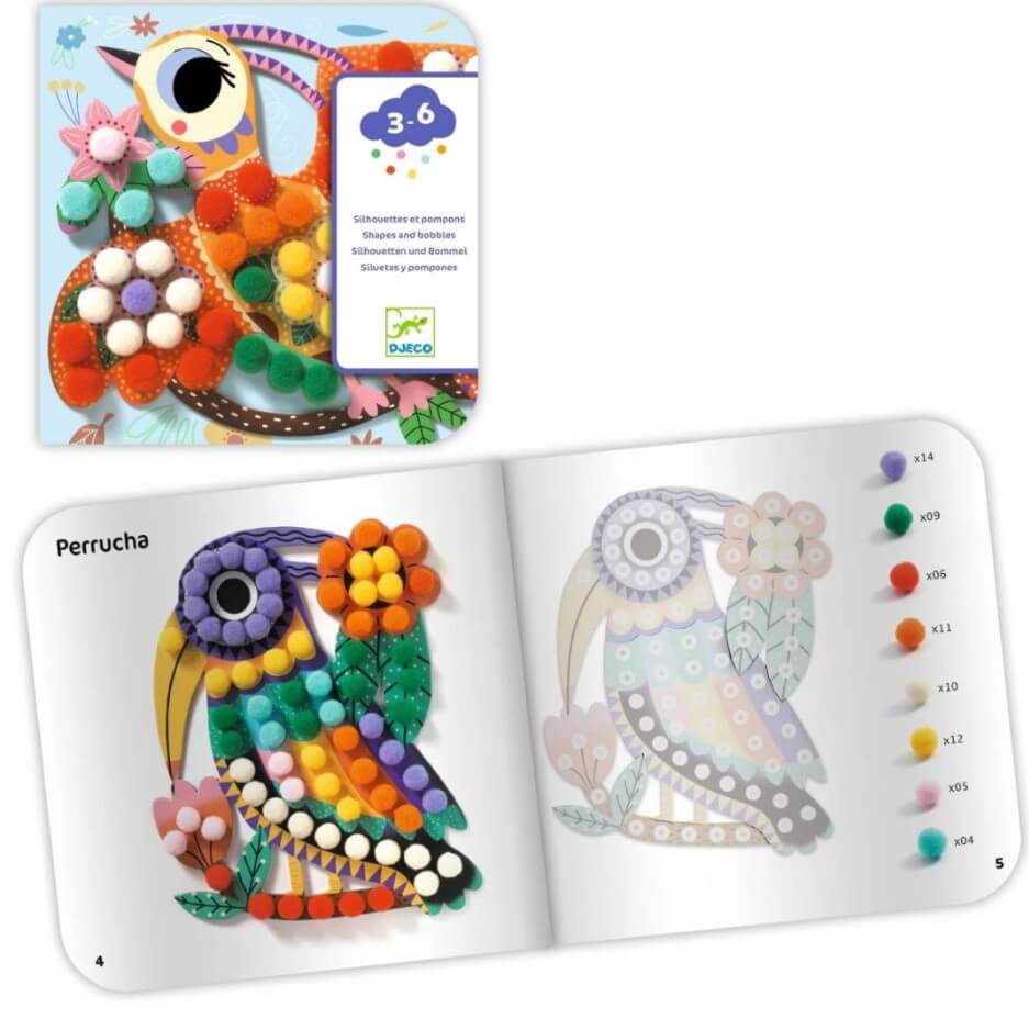 Djeco Bastelpackung 3-6: Vögel