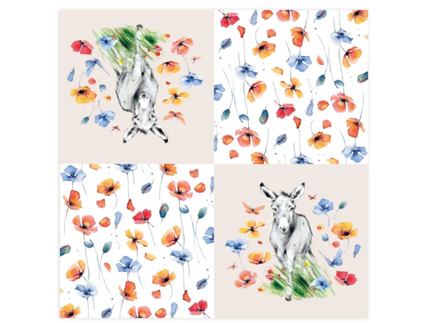 Cocktailserviette - Kuschelfreunde