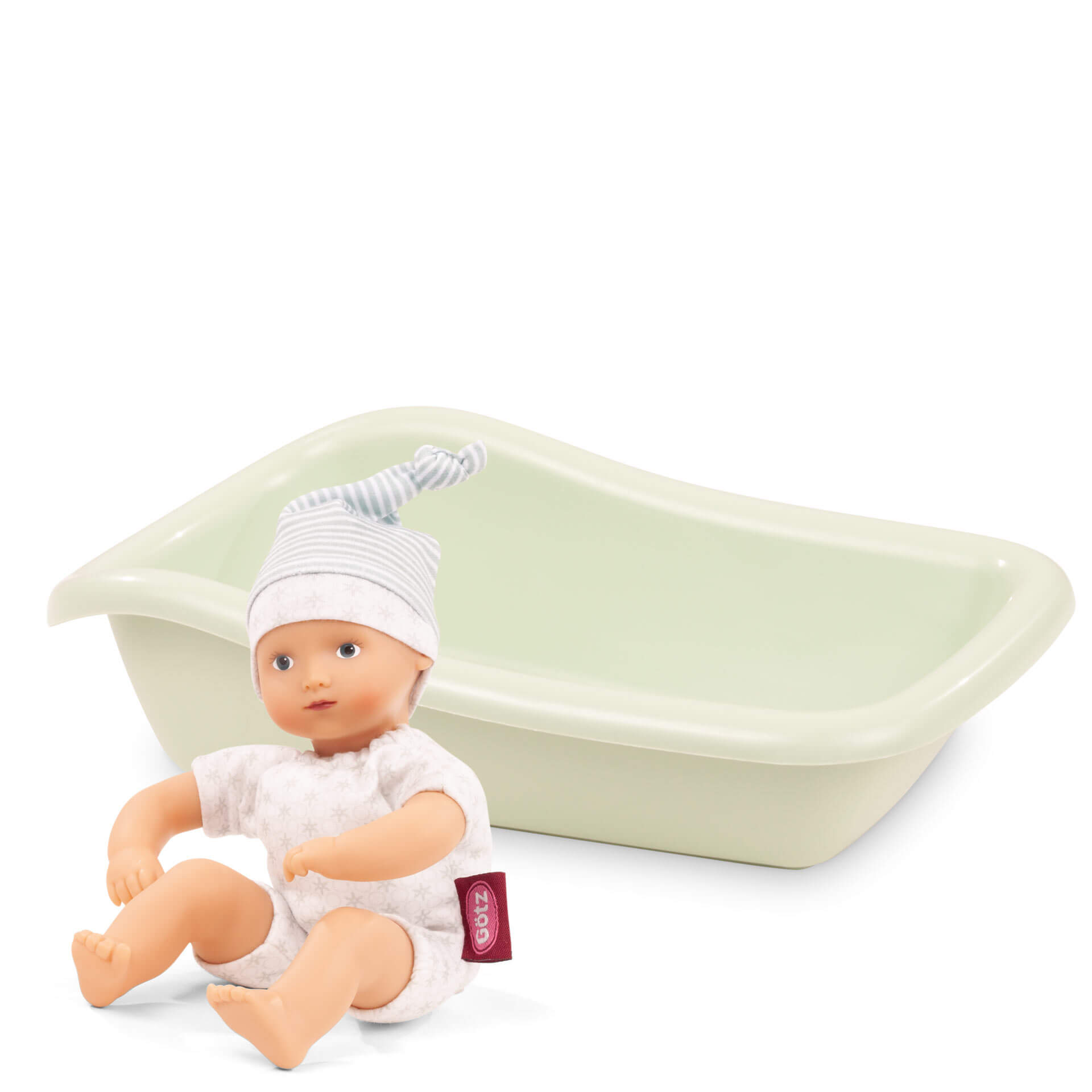 Puppe Mini Aquini grün/grau