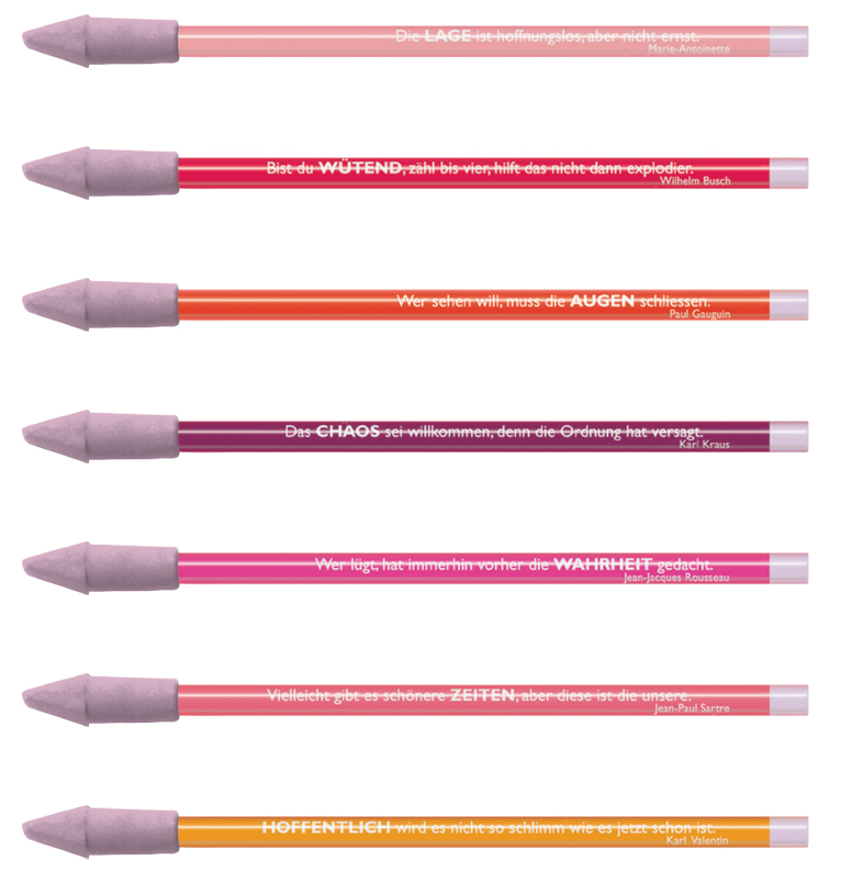 Bleistift-rot-alle Bleistift Serie Rot Idee rosa