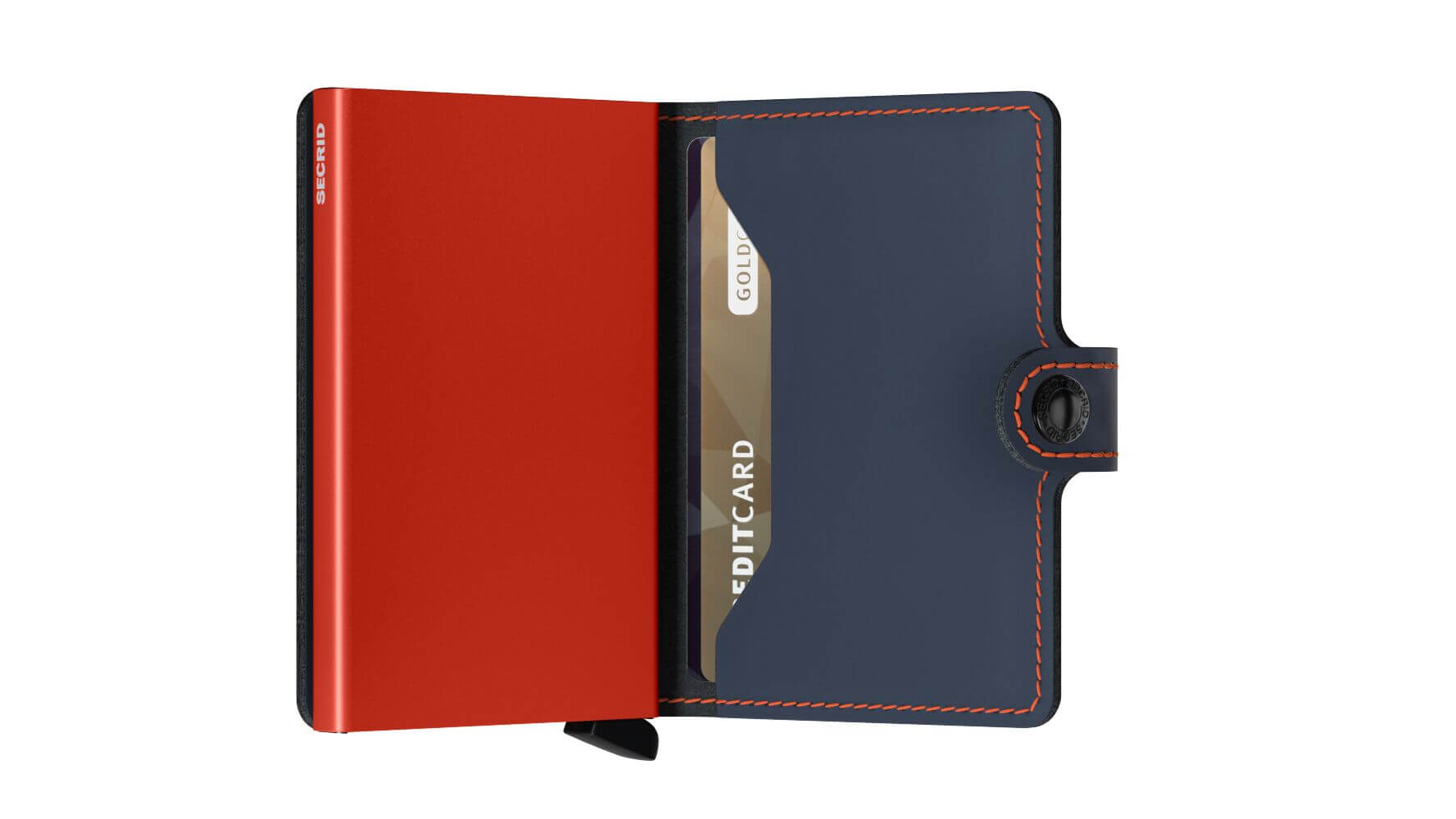 Secrid Miniwallet Matte Nightblue & Orange