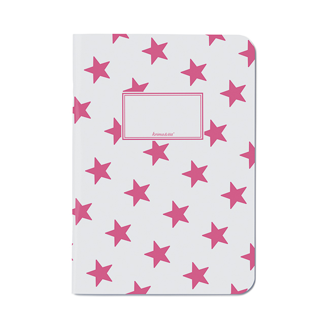 krimaundisa_sterne_pink_13041-g1 Notizheft Sterne Pink A5