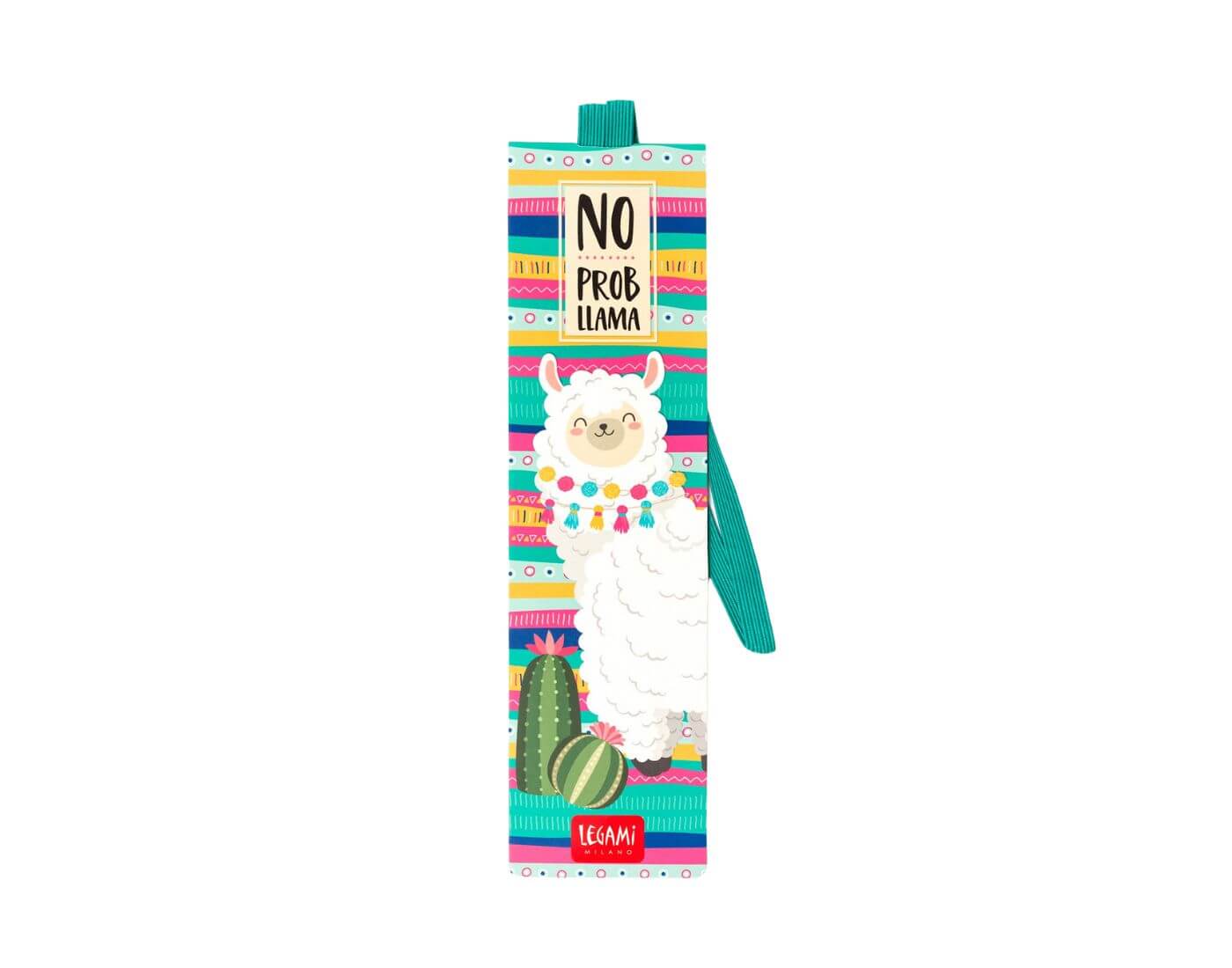 legami-lesezeichen-lama-1 Lesezeichen mit Gummiband - Lama