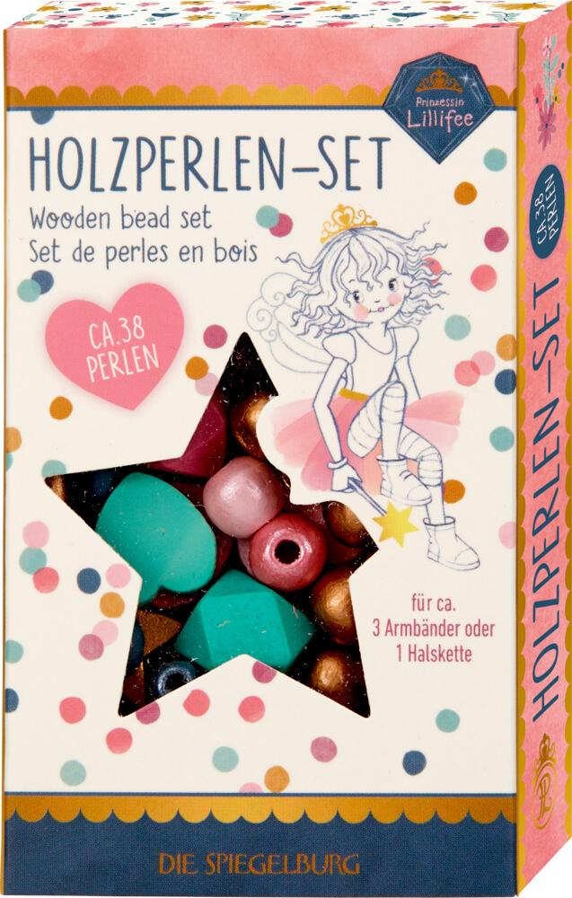 4029753187611-1 Holzperlen-Set - Prinzessin Lillifee (Glitter&Gold)