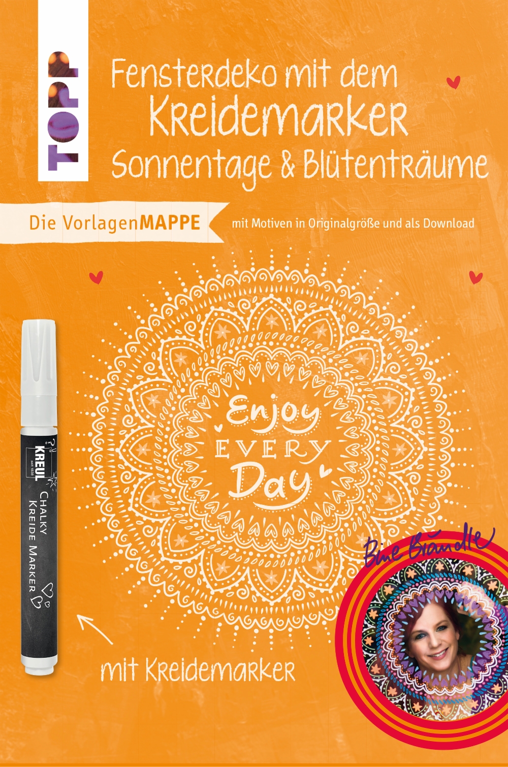Vorlagenmappe Fensterdeko mit dem Kreidemarker - Sonnentage und Blütenträume