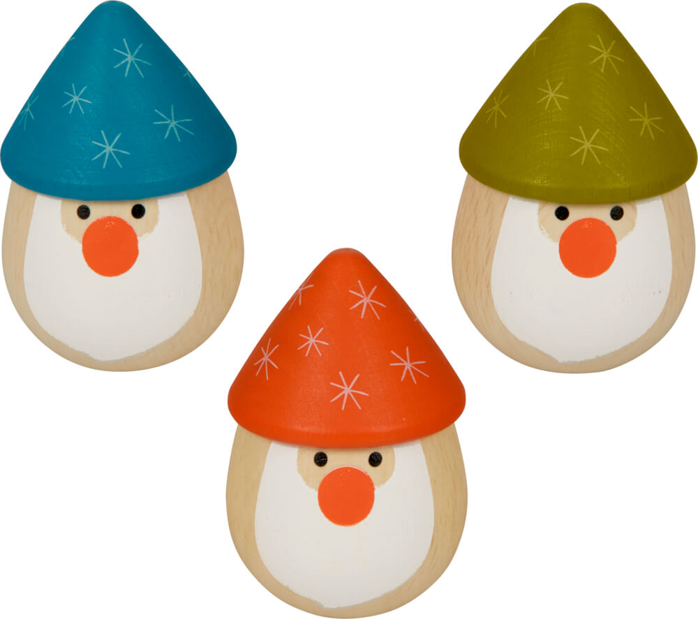 Rassel-Ei Santa - Wintertiere im Weihnachtswald (einzeln)
