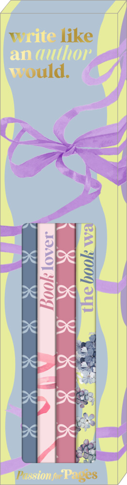 Bleistift-Set mit Sprüchen: Book-Merch - Passion for Pages (M. Bastin)