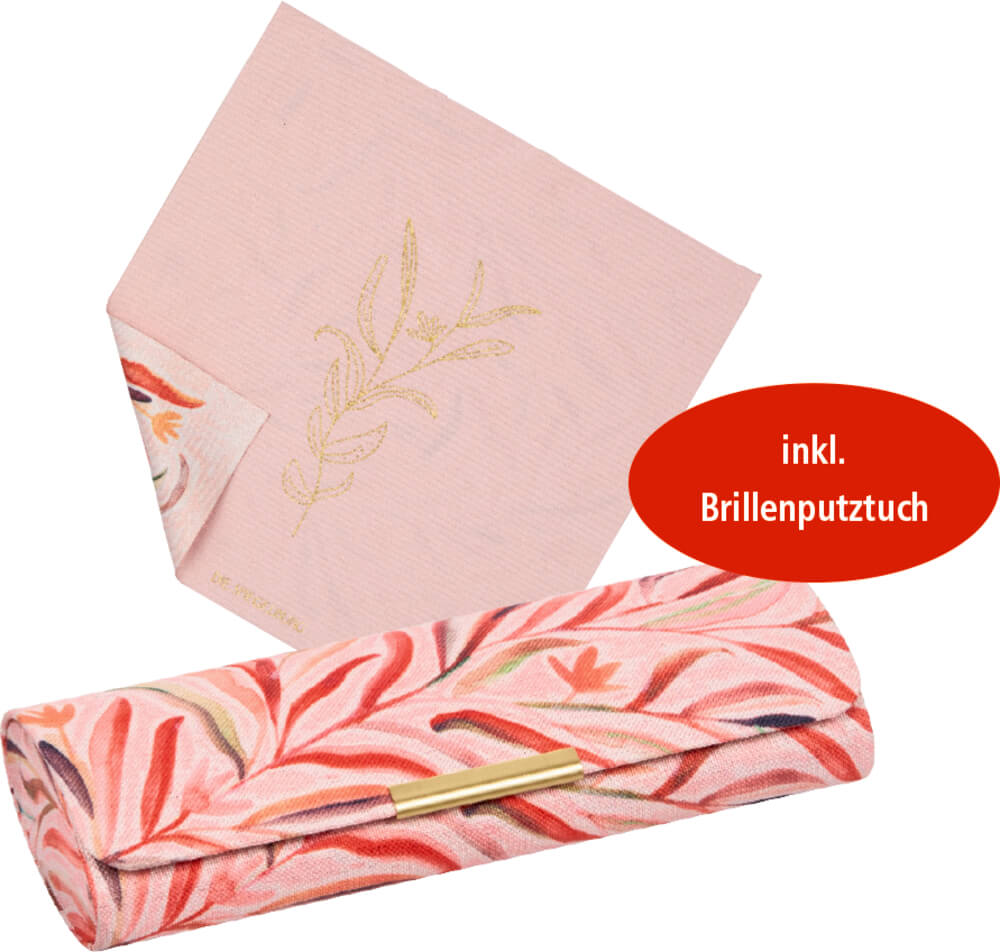 4029753221346 Brillenetui mit Putztuch Blätter - Colours of the Seasons