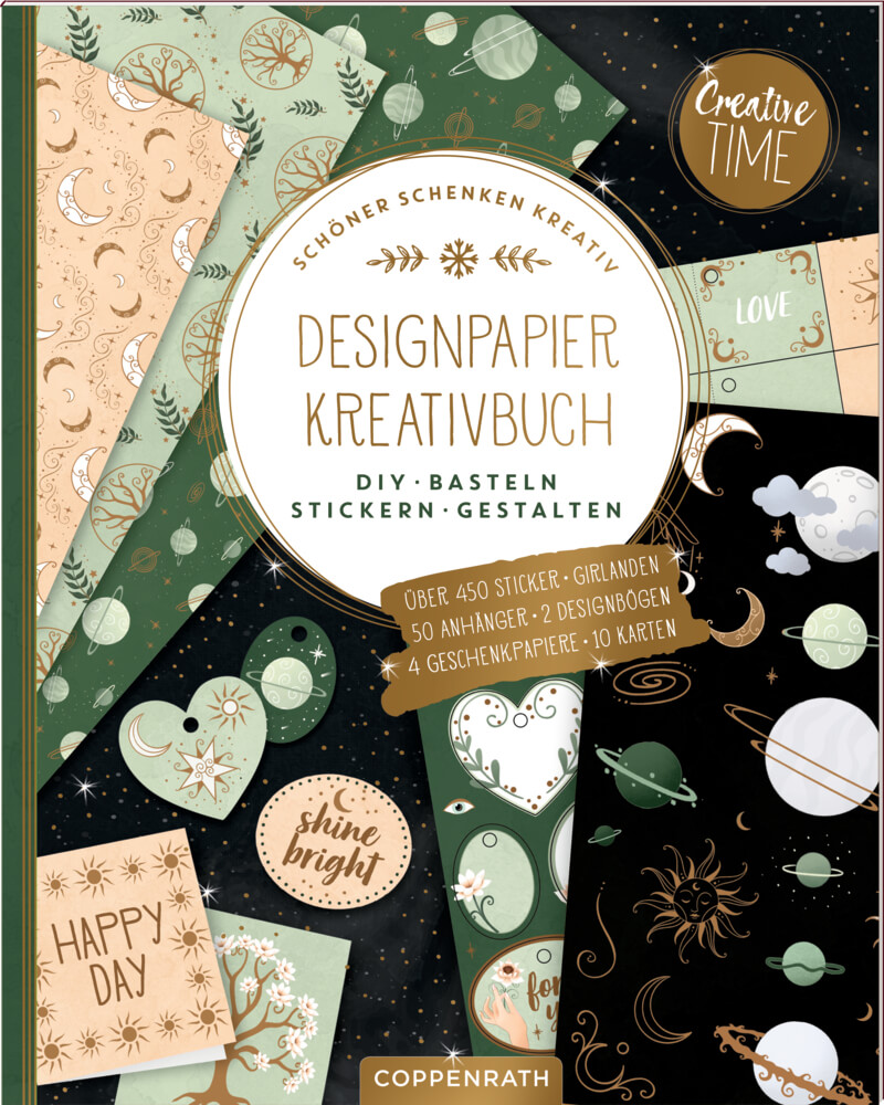 Designpapier-Kreativbuch: Sparkle & Stars (Creative Time)