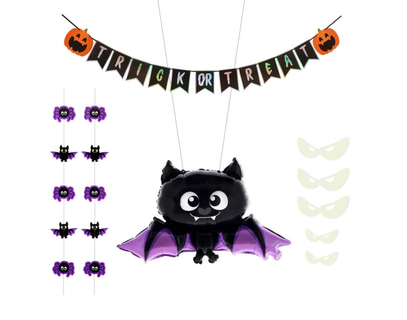 Halloween-Deko-Set für die Tür - Trick Or Treat