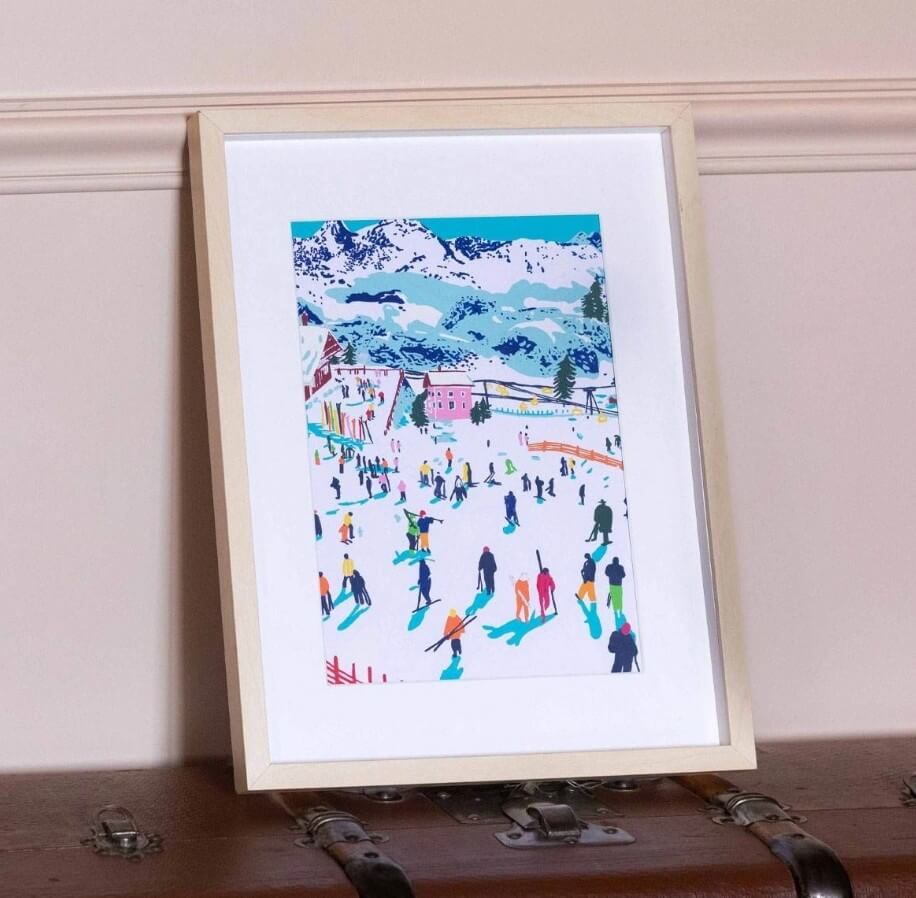 Malen nach Zahlen Set - Skifahren