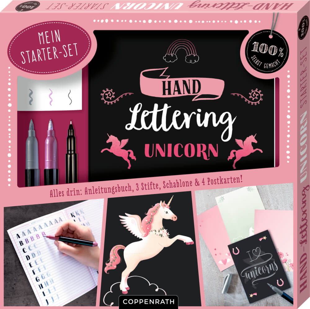 4050003952987 Mein Handlettering Starter-Set - Unicorn (100% selbst gemacht)