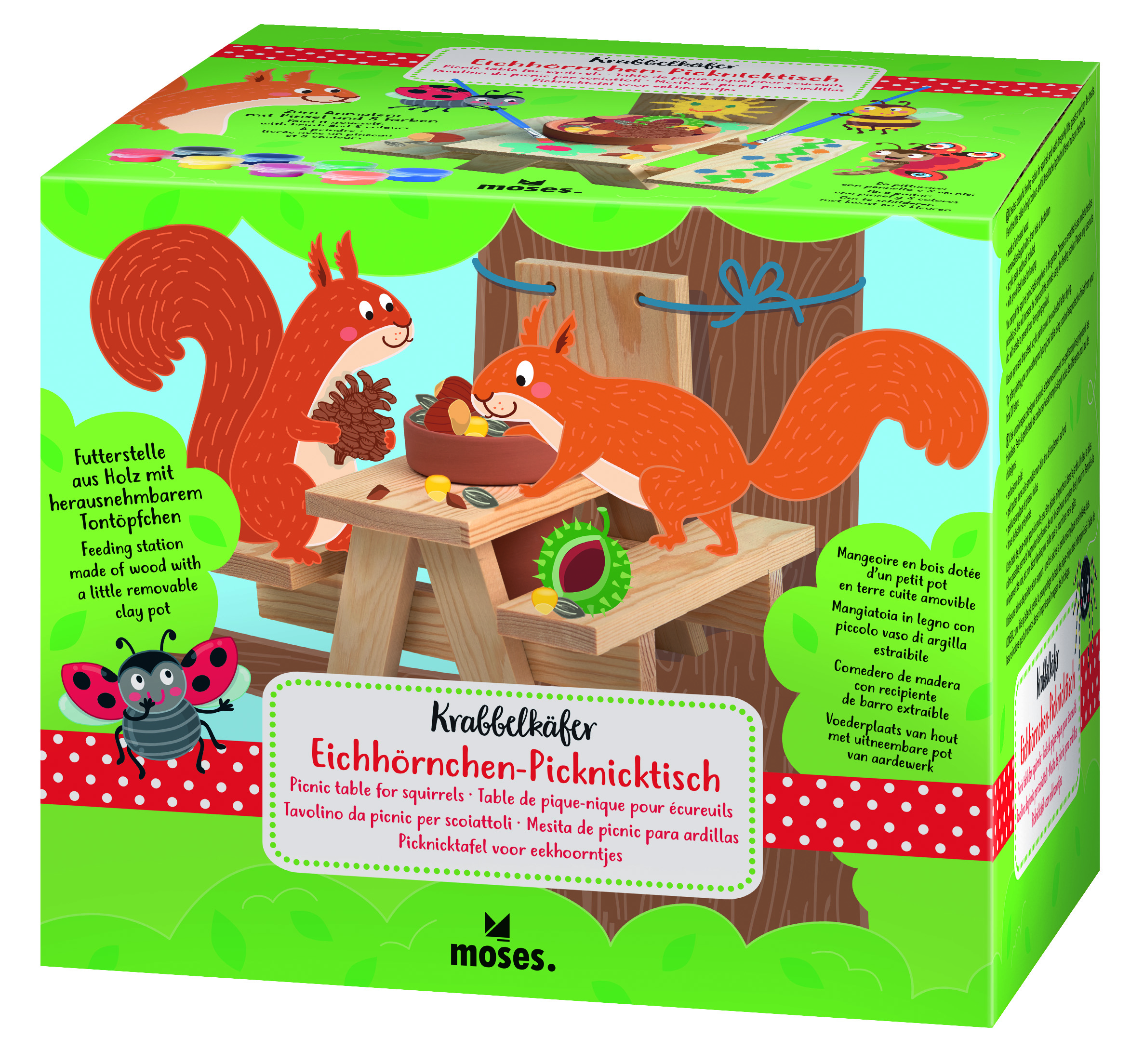 16157 Krabbelkäfer Eichhörnchen-Picknicktisch