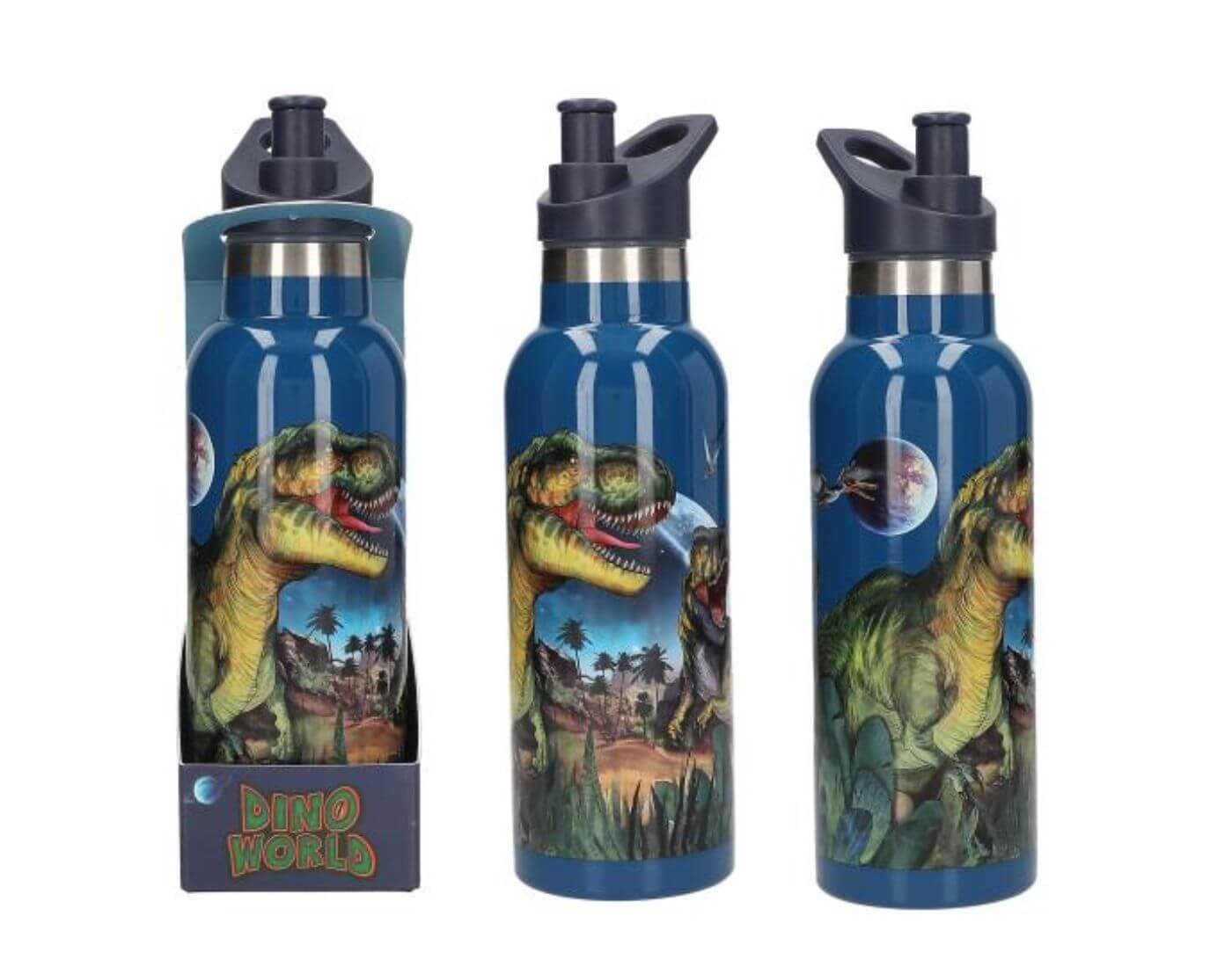 Dino World Trinkflasche Edelstahl GALAXY