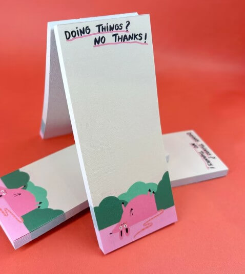 Notizblock - Doing Things No Thanks Notizblock - Doing Things No Thanks