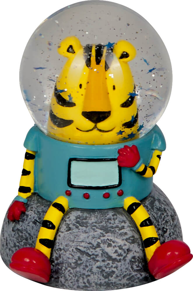 Glitzerkugel Tiger-Astronaut - Bunte Geschenke